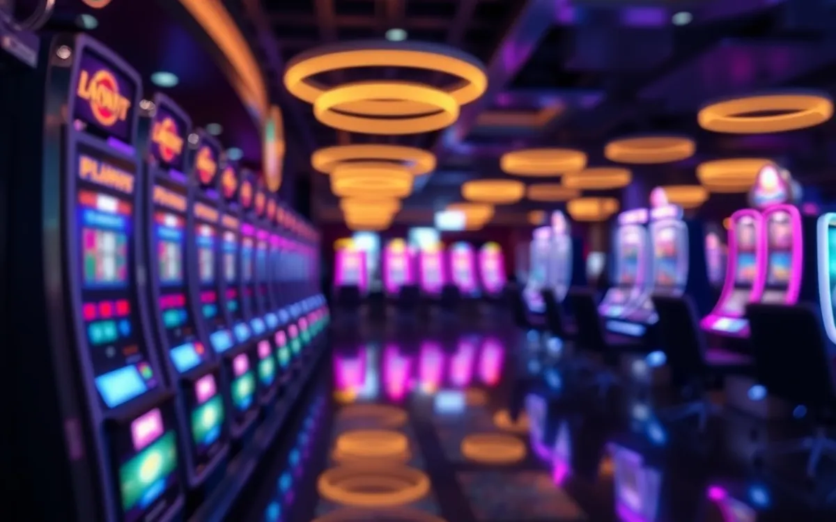 Slot machine illuminate in fila e monete, la ludoteca dei migliori casino online non AAMS